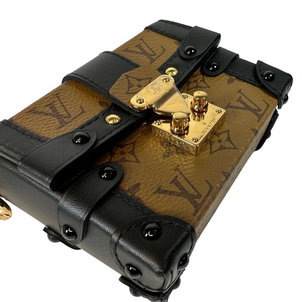 Louis Vuitton Reverse Monogram Trunk Bag Mini Essential Clutch LV VIP gift - Picture 14 of 16